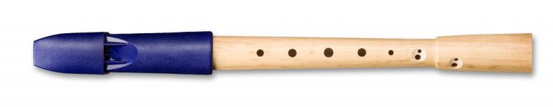 Recorder platic & wood, german double holes