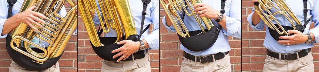 Holster harness for tuba