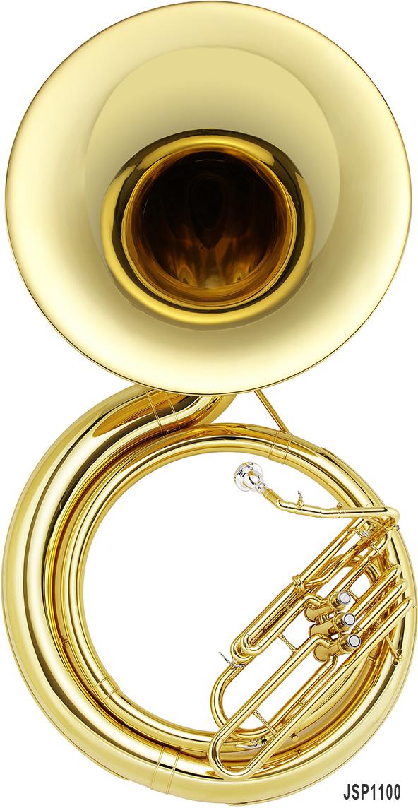 Bb metal sousaphone, 3 or 4 valves