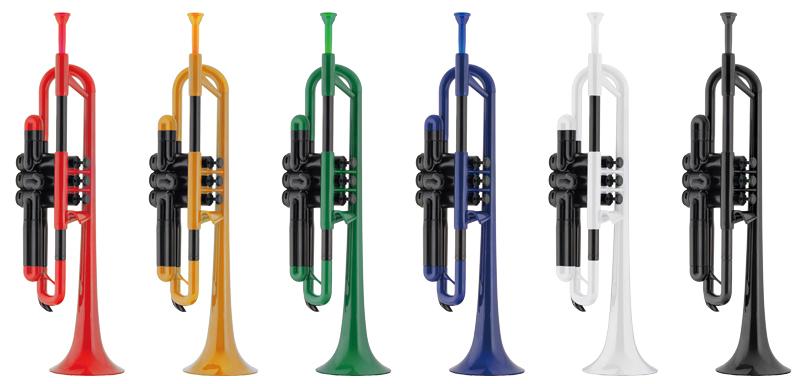 Trompette PTRUMPET Orange Avec Embouchure Et Housse - Sib, ABS, Légère, Parfaite Pour Débutants