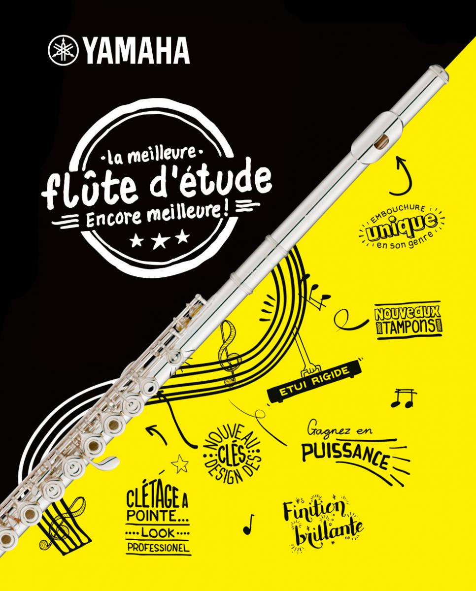 Pack Flûte Yamaha YFL282 MUSIQUE & ART en stock disponible livraison