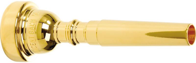 Gold plated trumpet mouthpiece