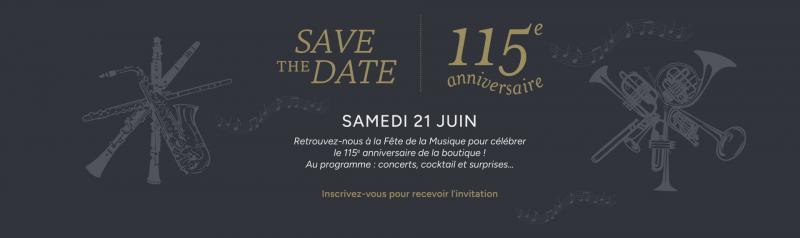 Save the date : 115eme anniversaire