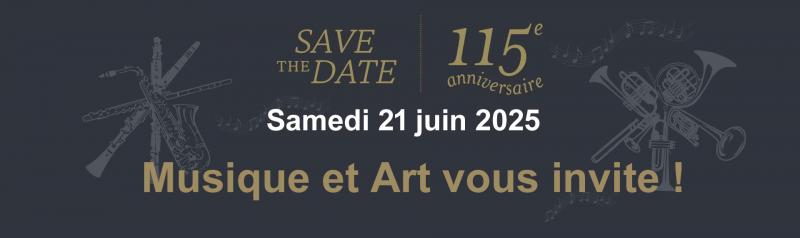 Save the date : 115eme anniversaire