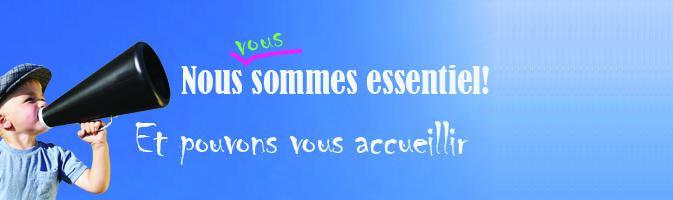 NOUS SOMMES OUVERTS
