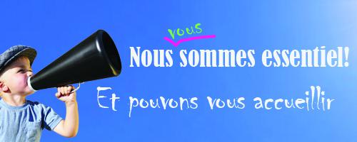 NOUS SOMMES OUVERTS